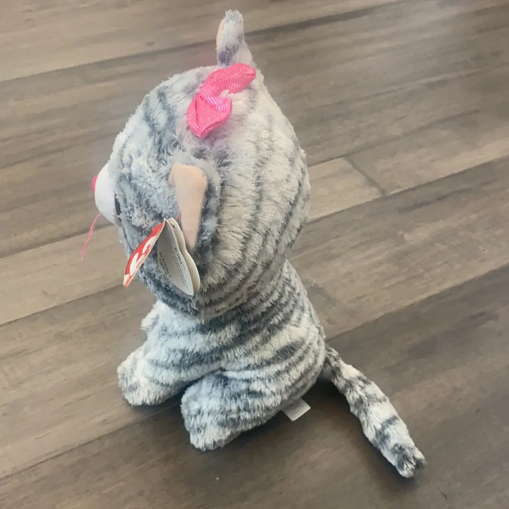 Ty Beanie Boos - Kiki The‎ Grey Cat (Glitter Eyes)